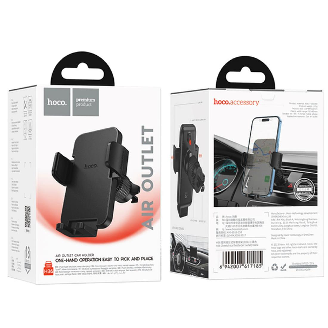 Soporte auto Holder Hoco H36 Negro 5