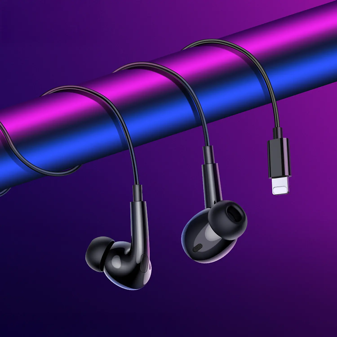 Audífonos Hoco Manos Libre M111 Pro Lightning Negro  5