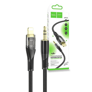 Cable Audio HOCO UPA25 Aux 3.5 - LIGHTNING Negro