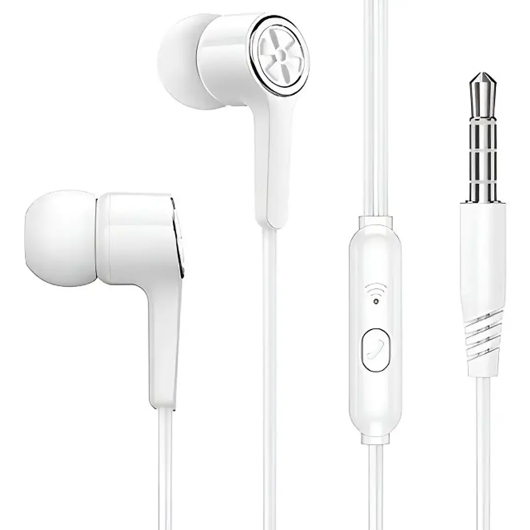 Audifonos Hoco M104 3.5mm Blanco 1