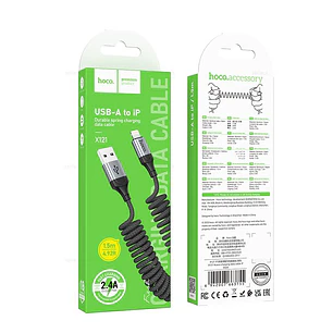 Cable Hoco X121 USB a Lightning Negro 