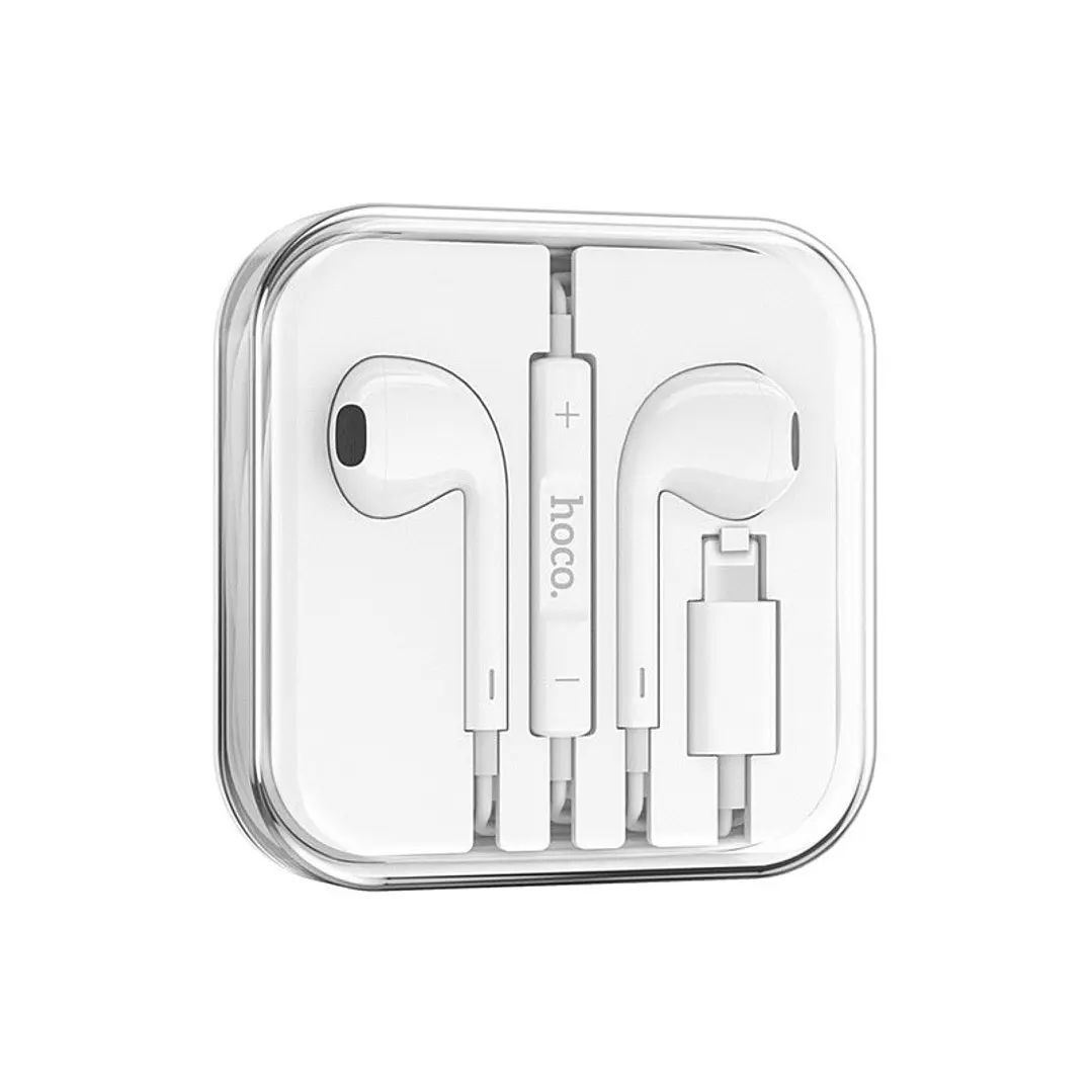 Audífonos Manos Libre HOCO M111 Primero Lightning Blanco  3