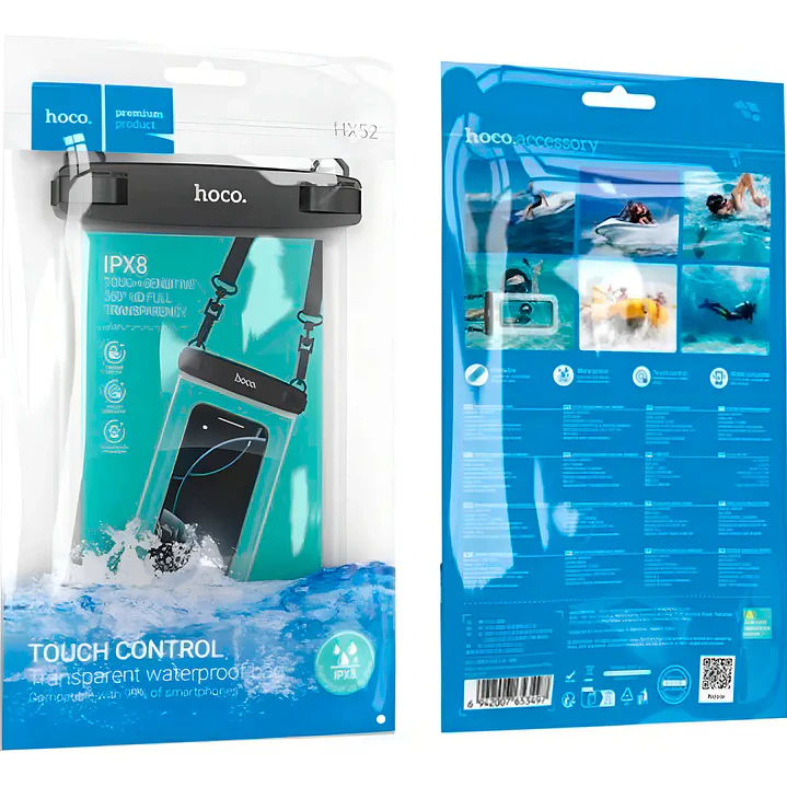 Funda Impermeable para telefonos Hoco HX52 Transparente 2