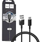 Cable Hoco X20 USB - C 2M Negro - Miniatura 1