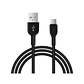 Cable Hoco X20 USB - C 2M Negro - Miniatura 2