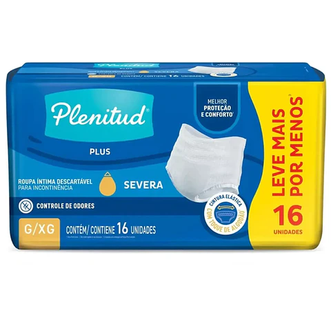 Pañal Adulto Tipo Calzón Plenitud Protect Plus G/xg x 16