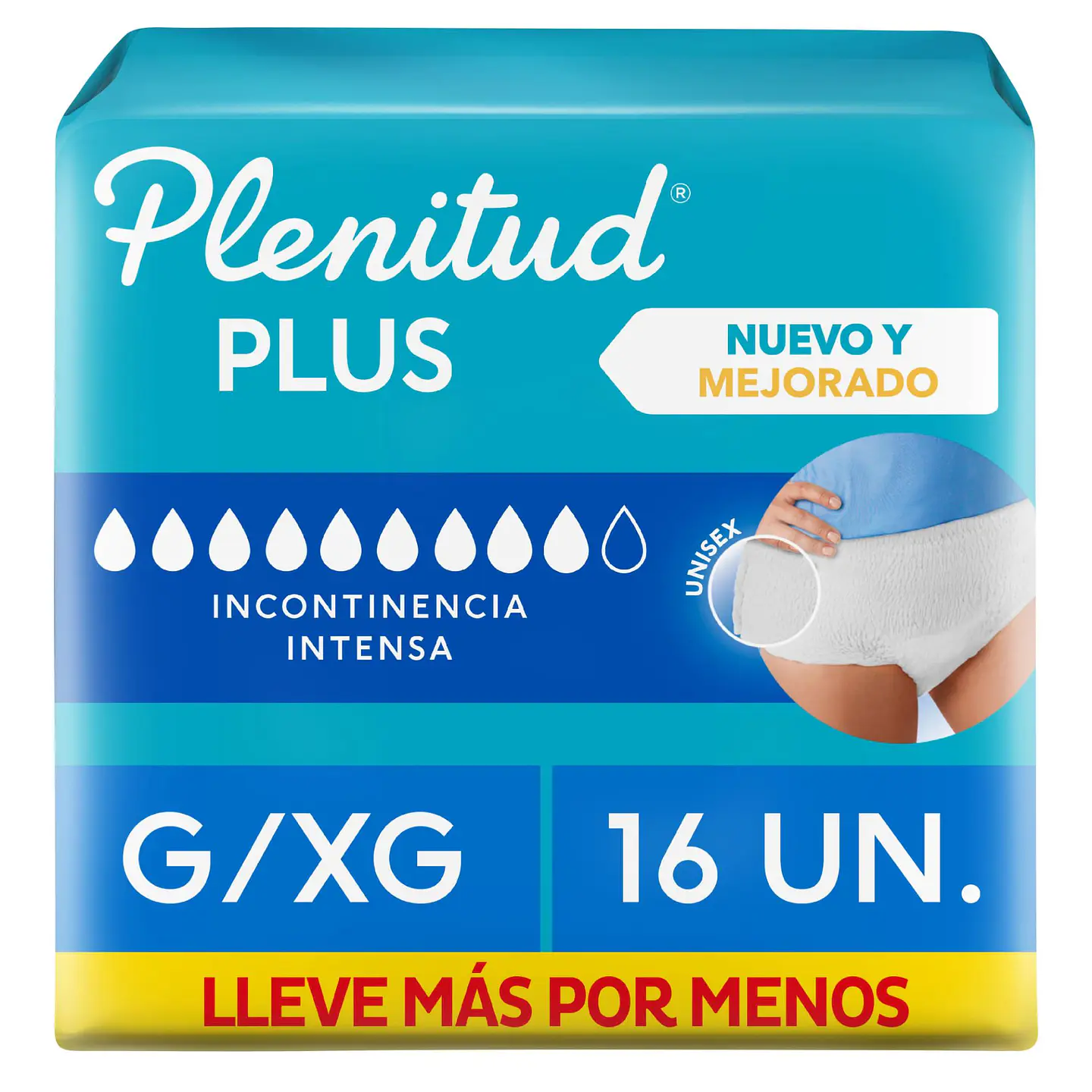 Pañal Adulto Tipo Calzón Plenitud Protect Plus G/xg x 16 3