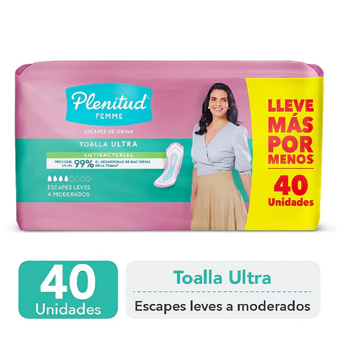 Toalla Plenitud Ultra Femme 40 Unidades