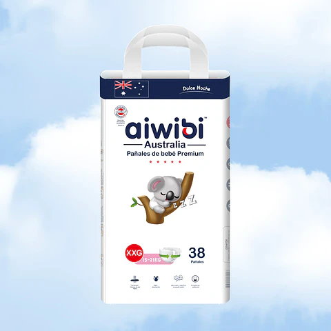 Pañal Aiwibi Premium (dulce Noche) Xxg-38 Extra Extra Grande