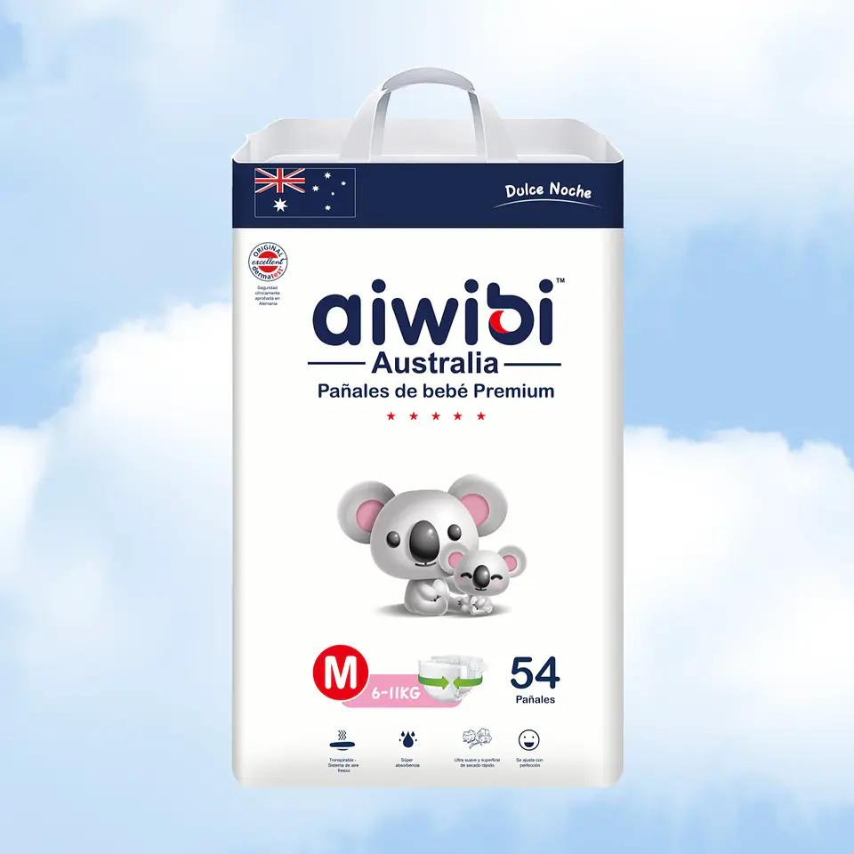 Pañales Aiwibi Dulce Noche - Elige La Talla Tamaño Mediano 54 Pañales 1
