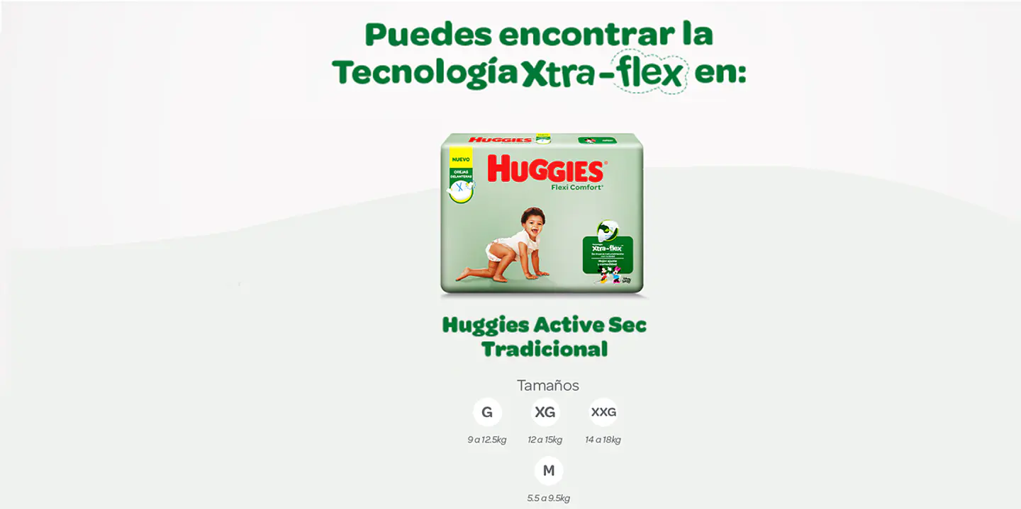 Pack 2 Huggies Active Sec Quincenal 52 Un. Talla XXG 3