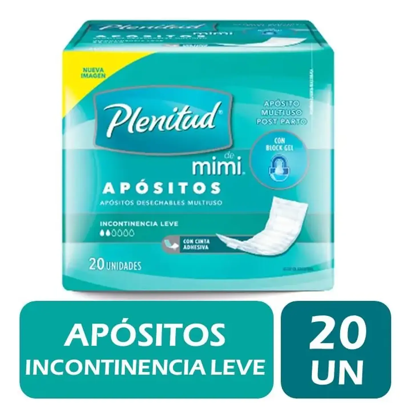 Apósito Plenitud Mimi Incontinencia Leve Pack 20 Un 2