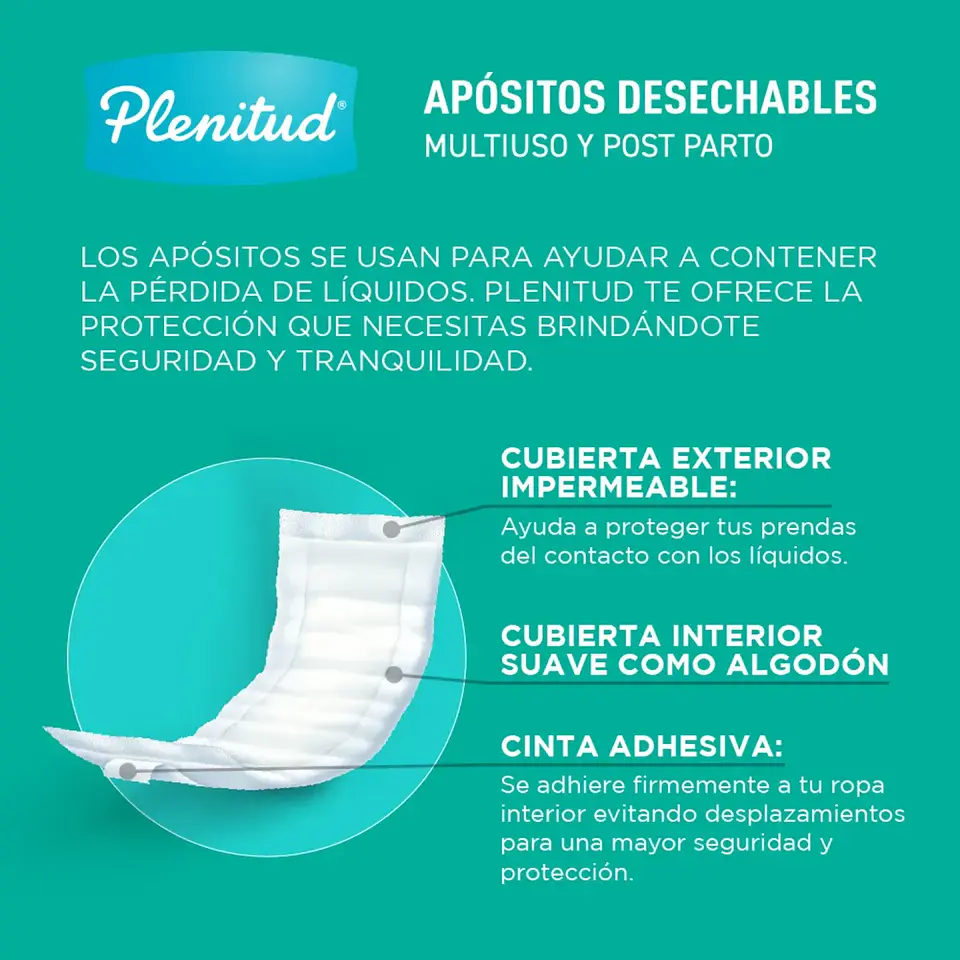 Apósito Plenitud Mimi Incontinencia Leve Pack 20 Un 3