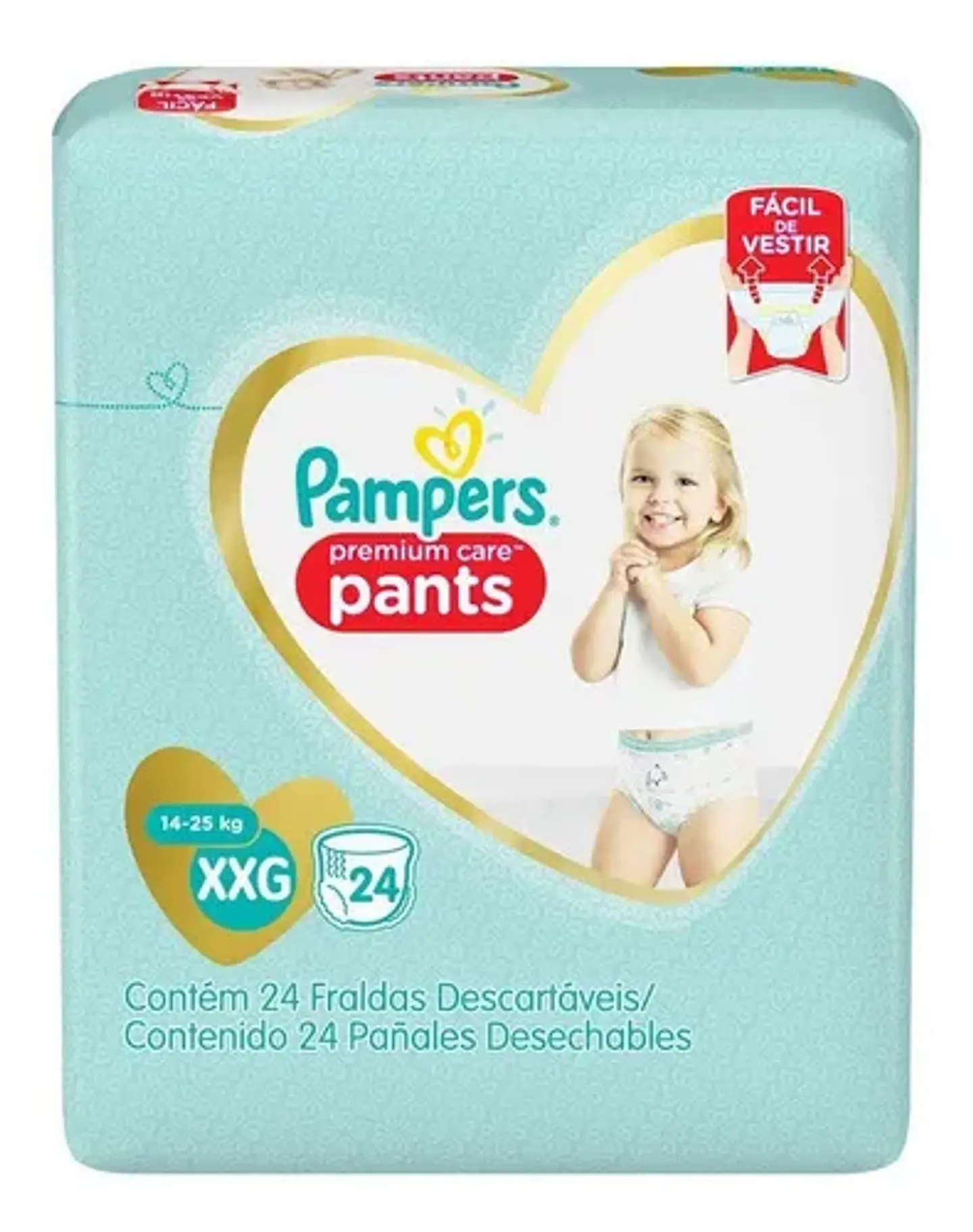 Pañales Pampers Premium Care Pants Talla XXG, 24 Unidades 1