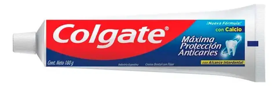Crema Dental Colgate Máxima Protección Anticaries 180g 2