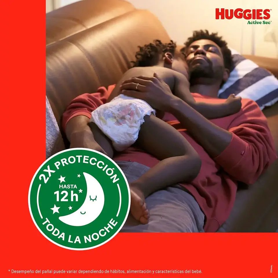 Pañales Huggies Active Sec - Talla Xxxg 48 3