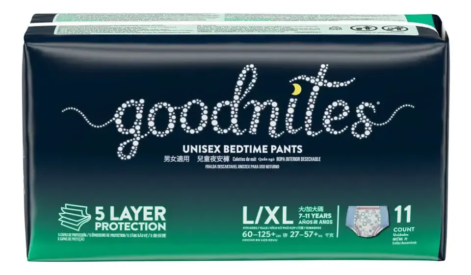Pañales Goodnites Elige Talla Ropa Interior Pants L/XL (11UN) 1