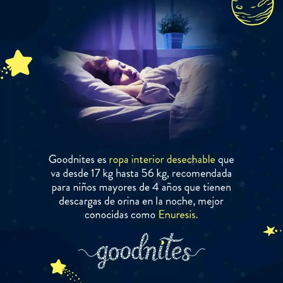 Pañales Goodnites Elige Talla Ropa Interior Pants S/M (14UN) 4