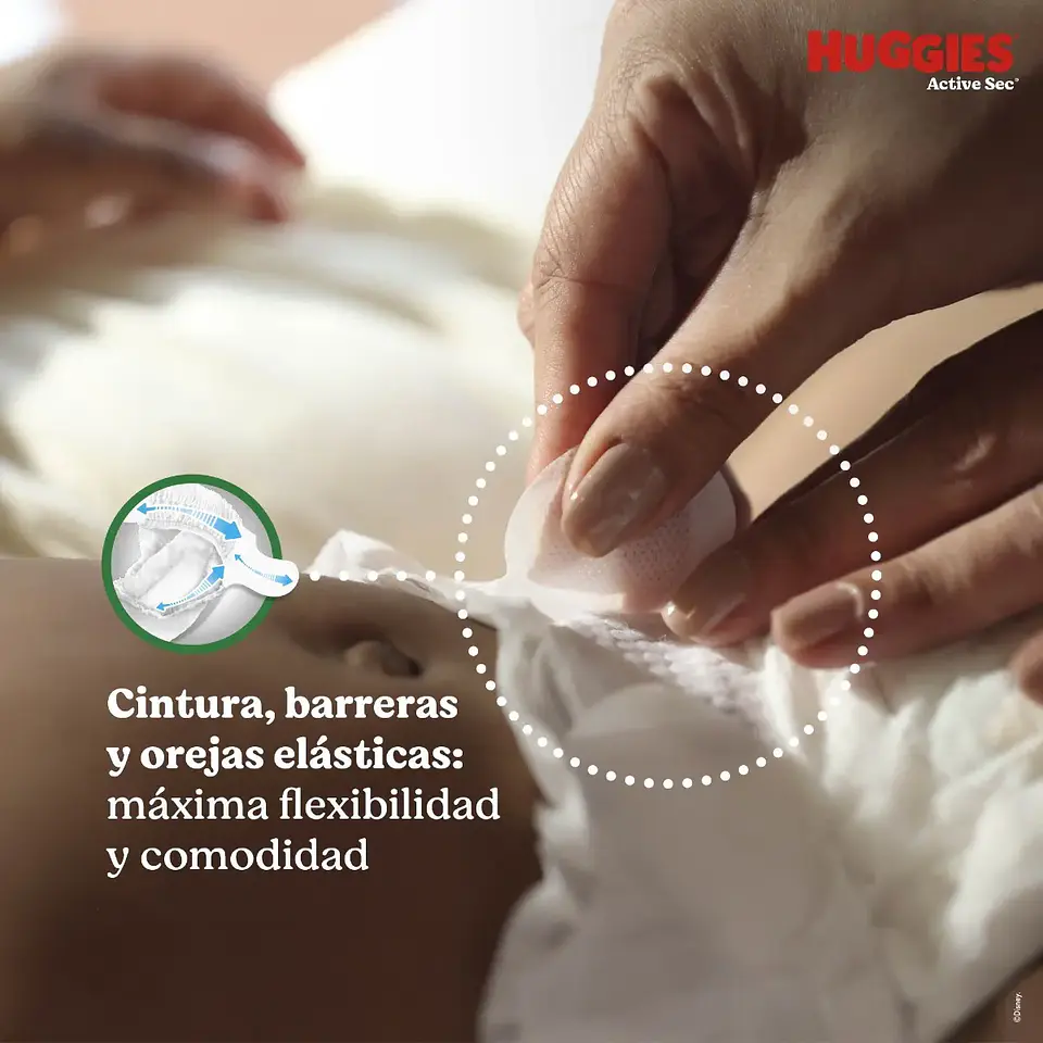 Pañales Huggies Active Sec Talla G De 66 Unidades Grande (g) Sin Género 3
