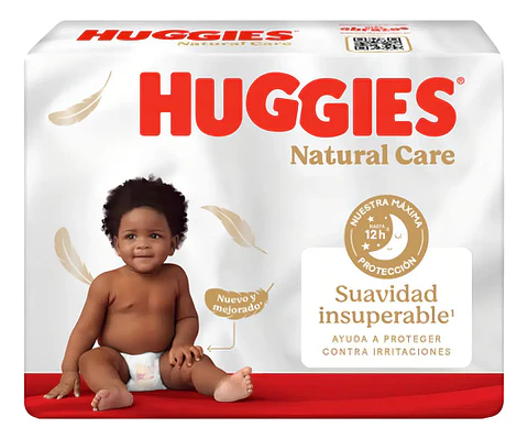 Pañales Huggies Natural Care Maleta Grande Elige Talla Tamañ Grande (g) X66