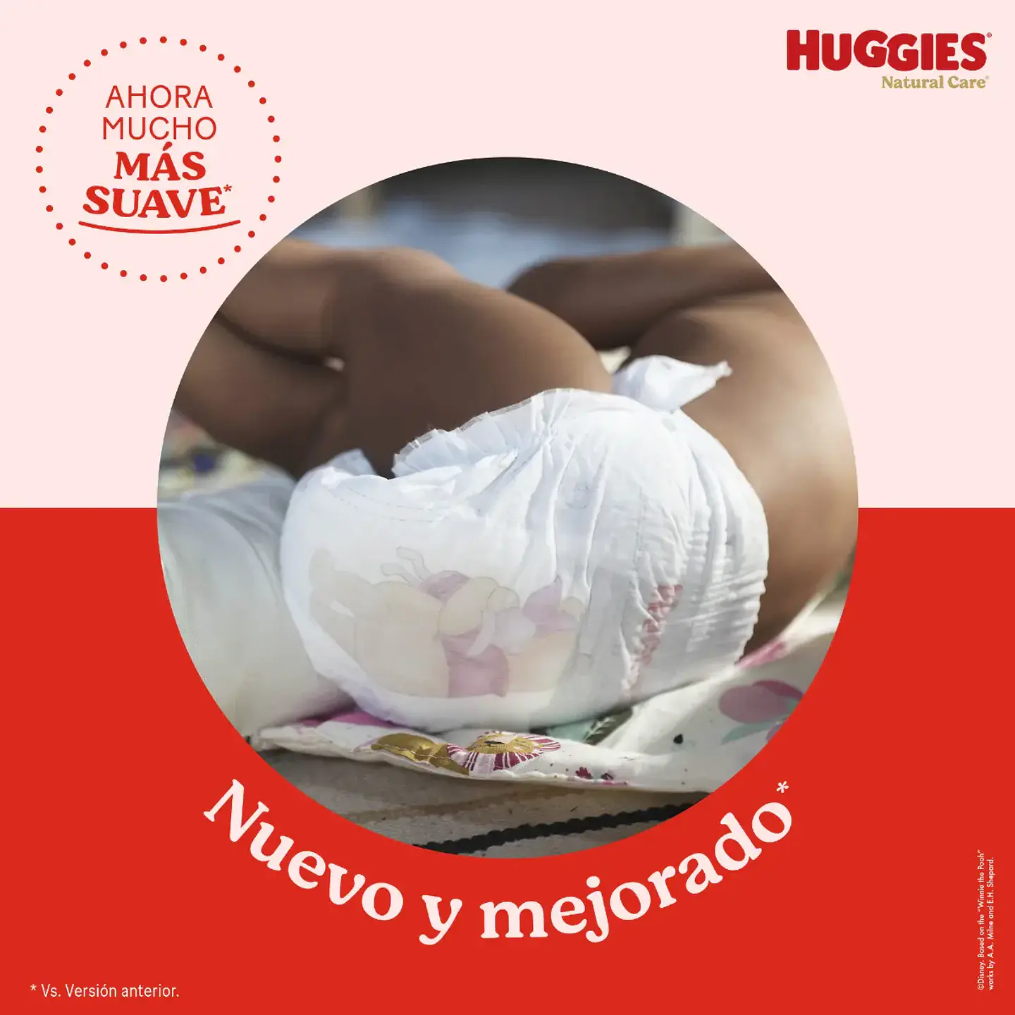 Pañales Huggies Natural Xtra Care M X 70 Pañales Mediano (m) Sin Género 4