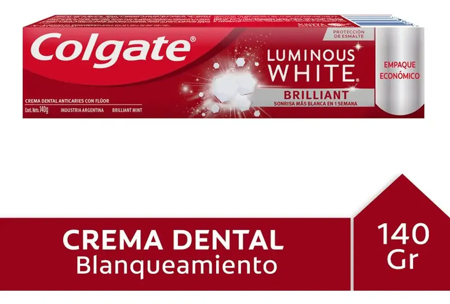 Pasta Dental Colgate Luminous White Brillant 140g 2