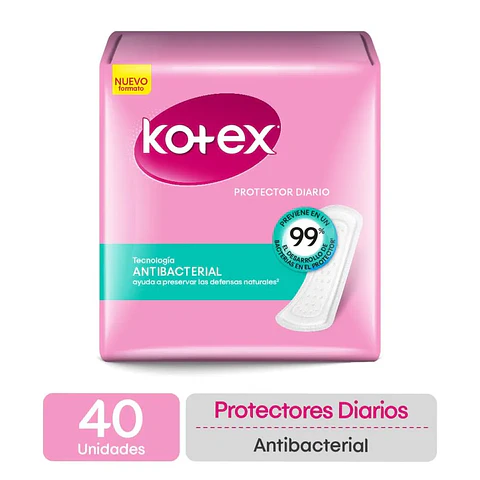 Protector Diario Kotex Normal Suave Pack 40 Uds.