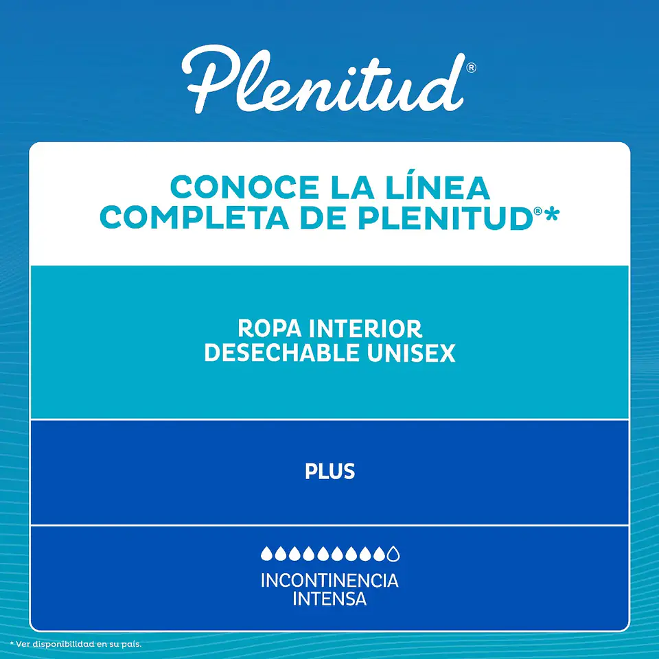 Ropa Interior Desechable Plenitud Inc. Fuerte Talla P/m 24  3