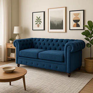 Sofá Chester - Tela Repelente a Líquidos