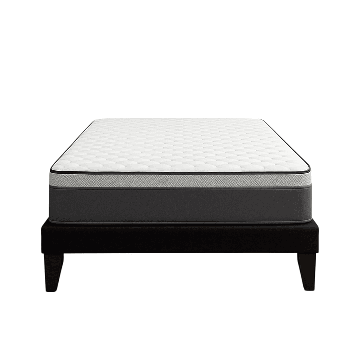 Cama Europea 2 Plazas Base Dividida negro + Colchón 150x190  2