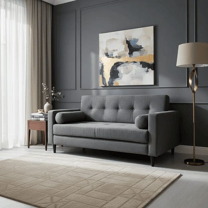 Sofá Retro - Tela Repelente a Líquidos 3