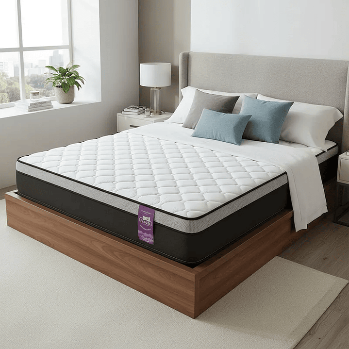 Colchón 2 Plazas Pilow Funcional 150x190x28cm 2