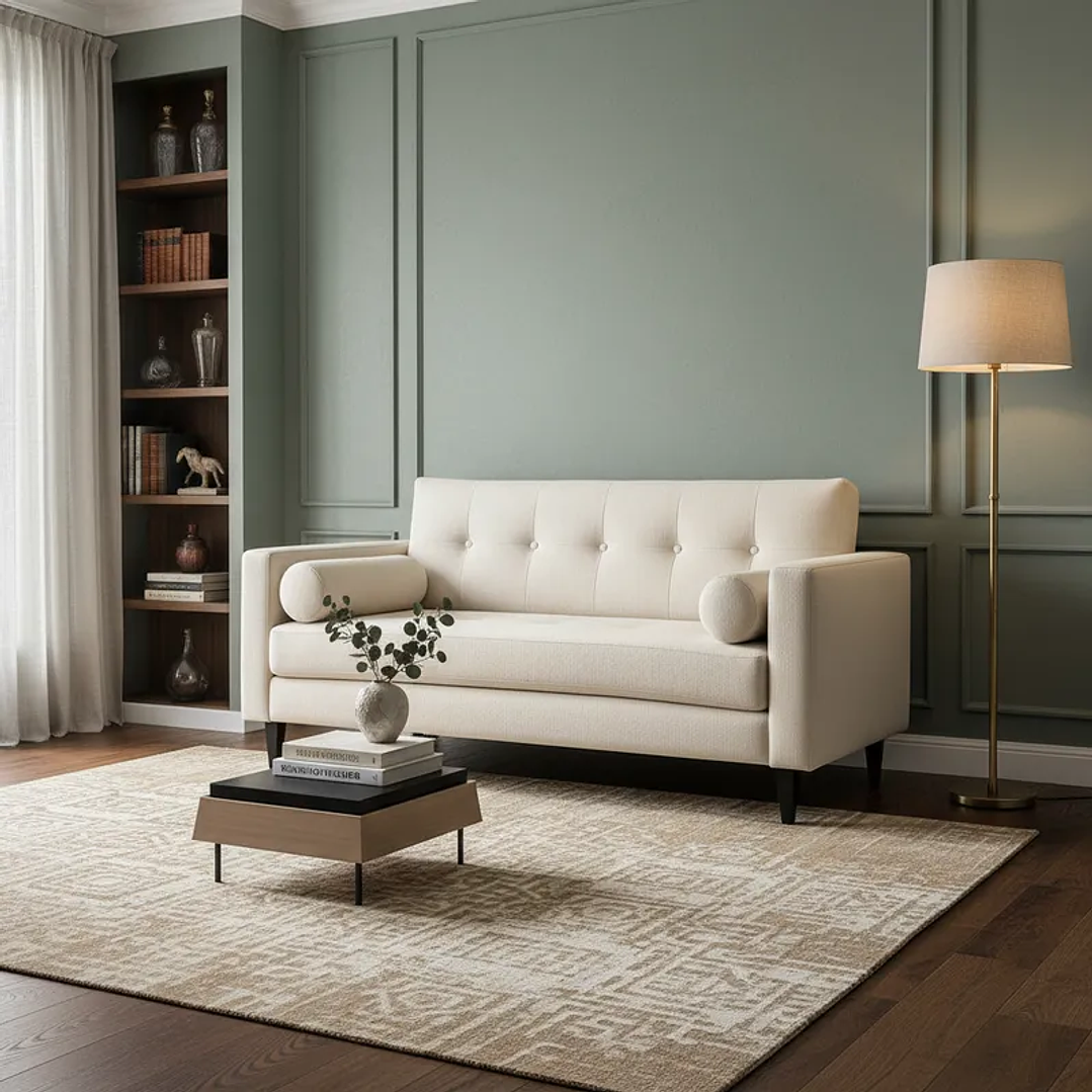 Sofá Retro - Tela Repelente a Líquidos 2