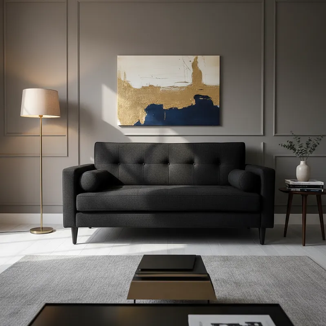 Sofá Retro - Tela Repelente a Líquidos 5