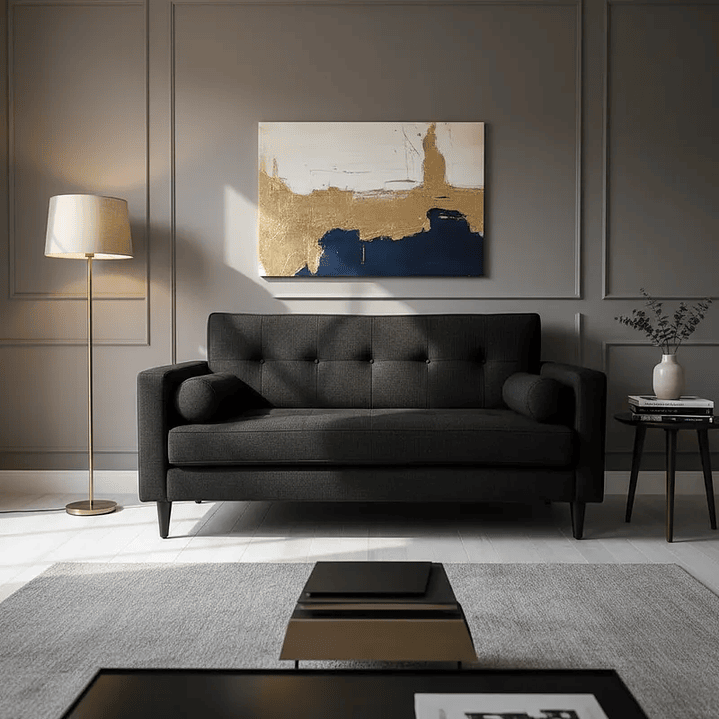 Sofá Retro - Tela Repelente a Líquidos 5