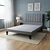 Cama Europea KING Base Dividida + Respaldo Franjas 
