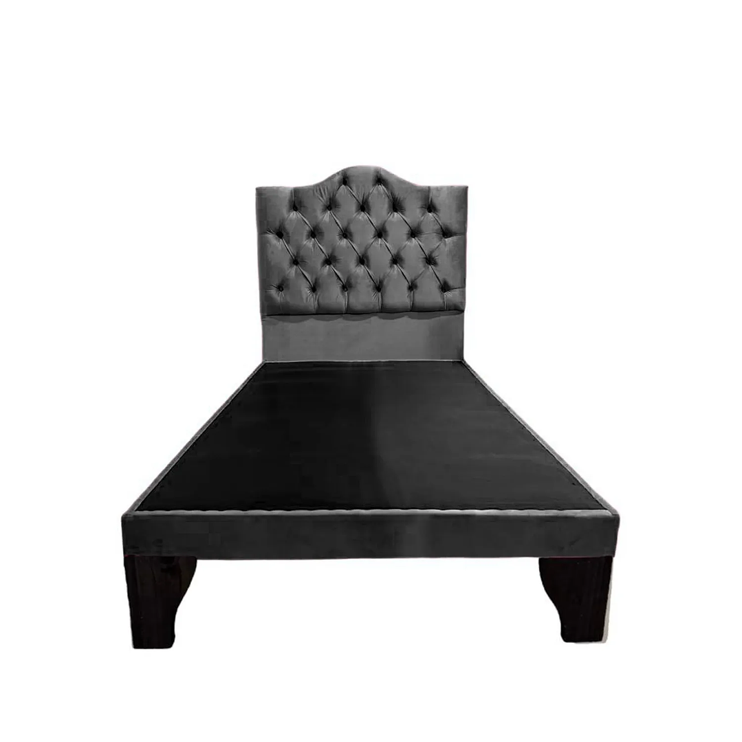 Cama 1 Plazas Incluye Base + Respaldo Ovalado 2