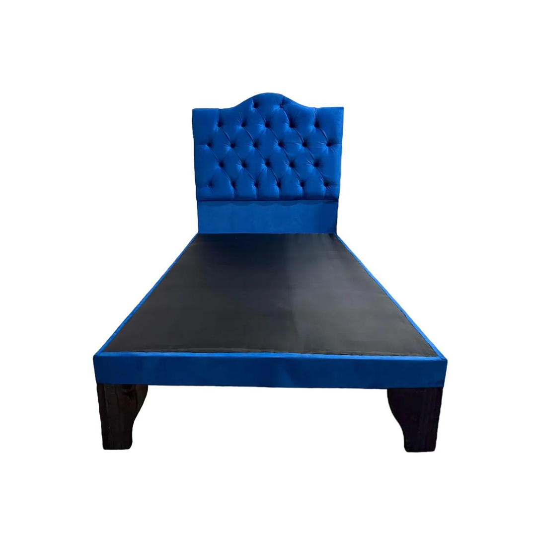 Cama 1 Plazas Incluye Base + Respaldo Ovalado 5