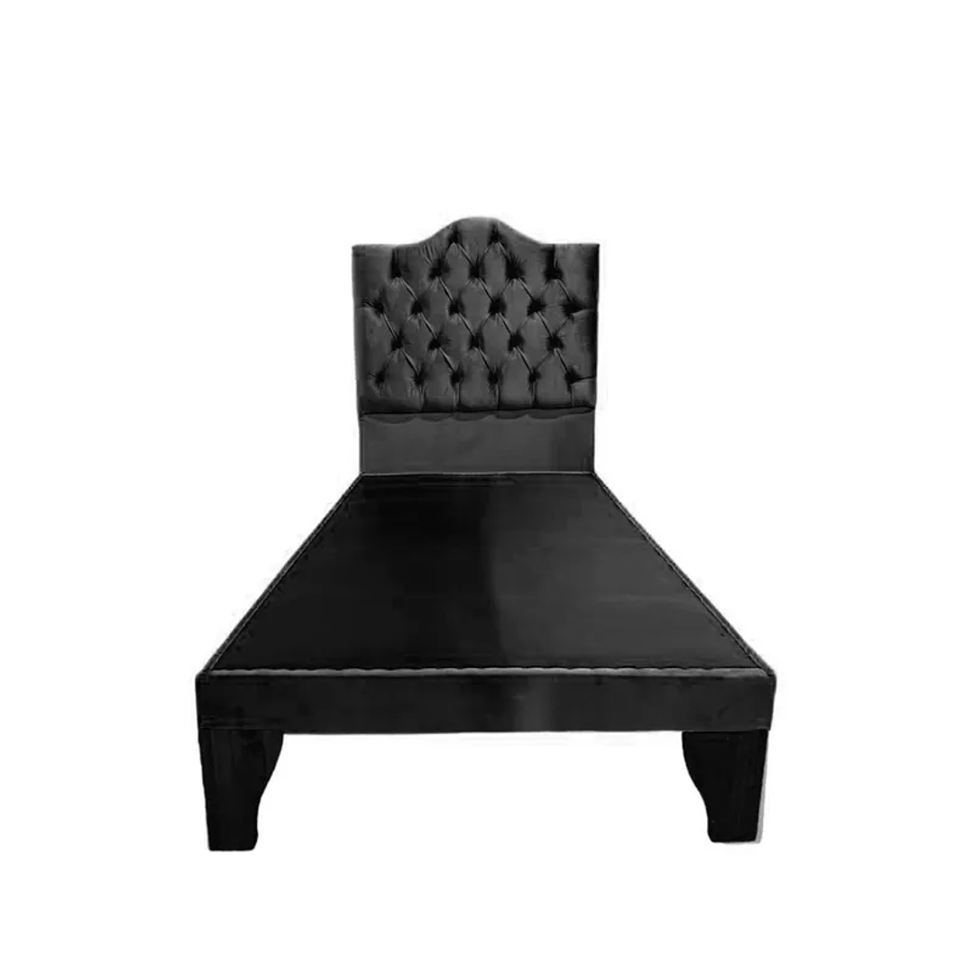 Cama 1 Plazas Incluye Base + Respaldo Ovalado 6