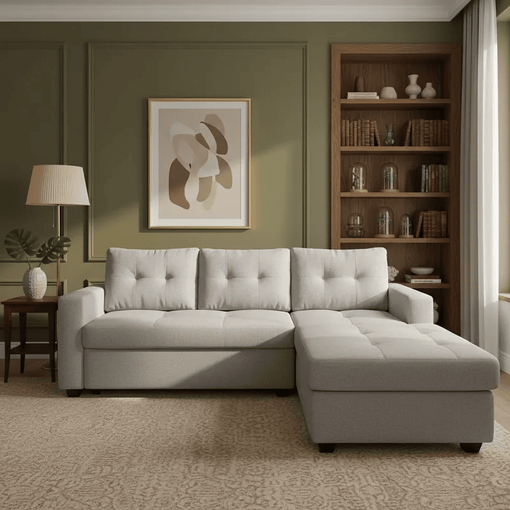 Sofá Seccional 4 Cuerpos Derecho - Tela Repelente a Líquidos 220x170 4