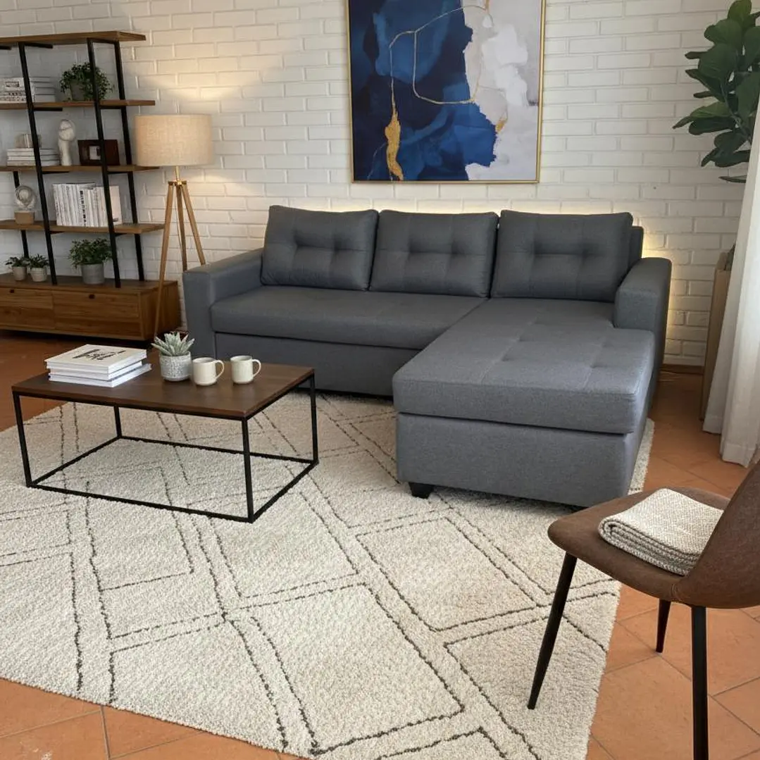 Sofá Seccional 4 Cuerpos Derecho - Tela Repelente a Líquidos 220x170 4