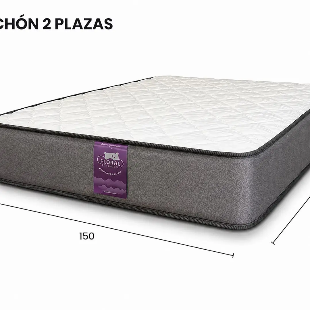 Colchón Funcional 2 Plazas Simple 150x190x28 2