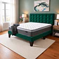 Cama Europea Super King Abotonada con Colchón Pillow Top 30cm - Miniatura 16