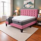 Cama Europea Super King Abotonada con Colchón Pillow Top 30cm - Miniatura 11