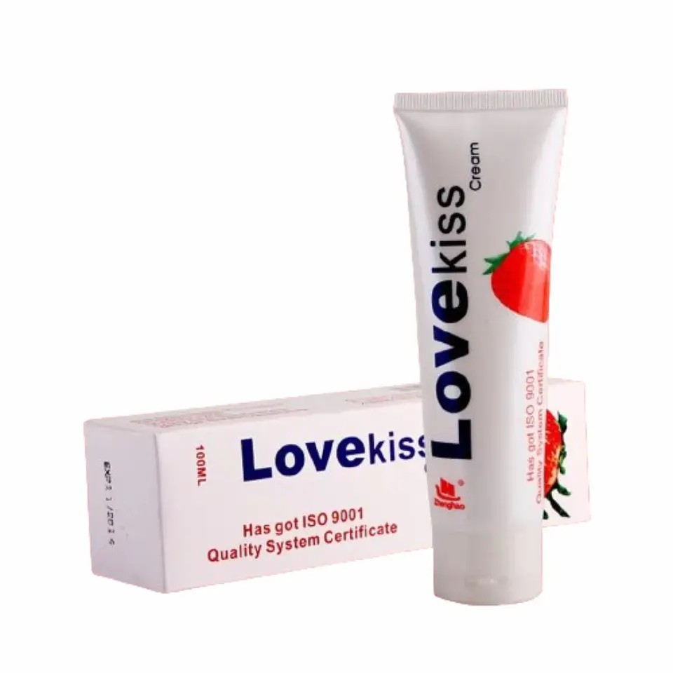 Lubricante LoveKiss sabor frutilla 1
