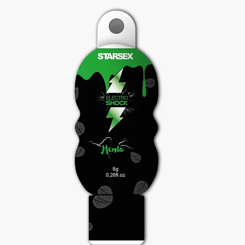 Gel Estimulante Electro Shock Menta 8g - Efecto Vibración Líquida