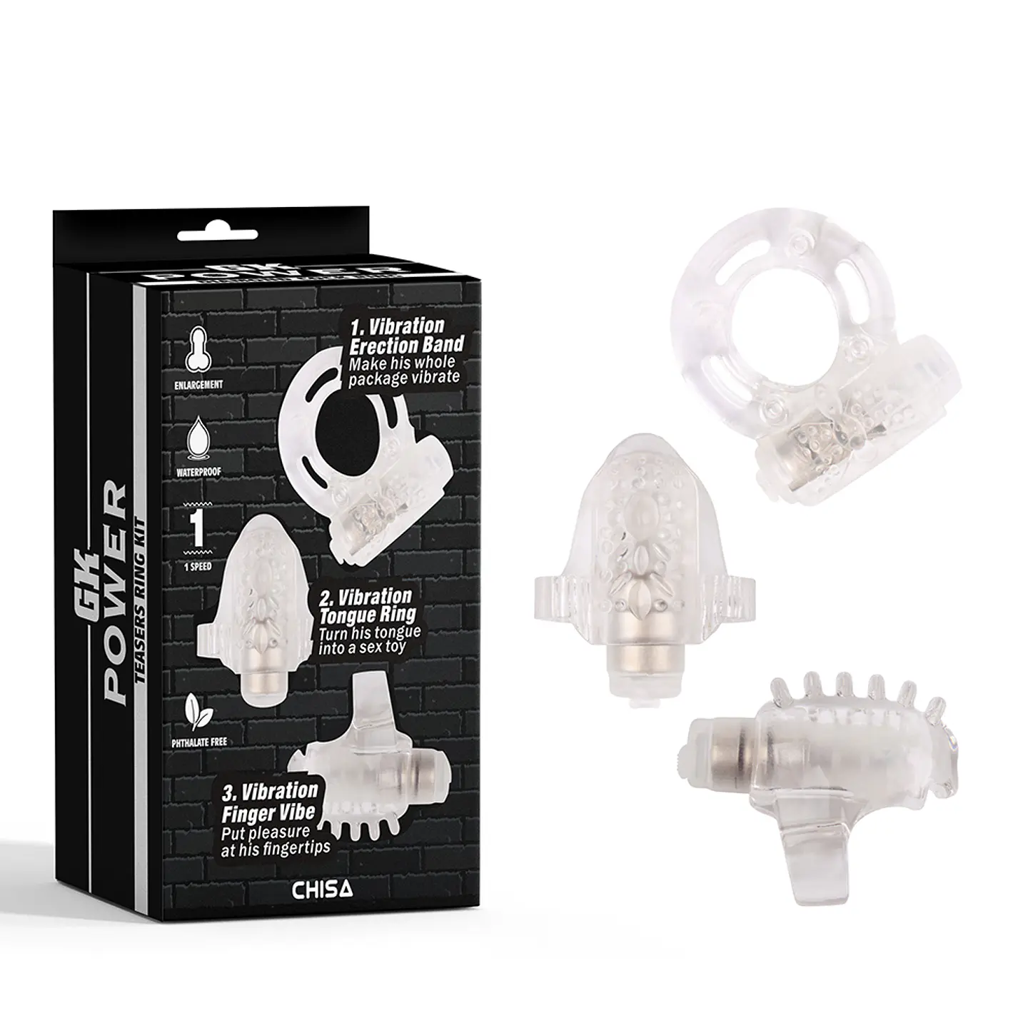 Pack 3 anillos vibradores GK Power 1