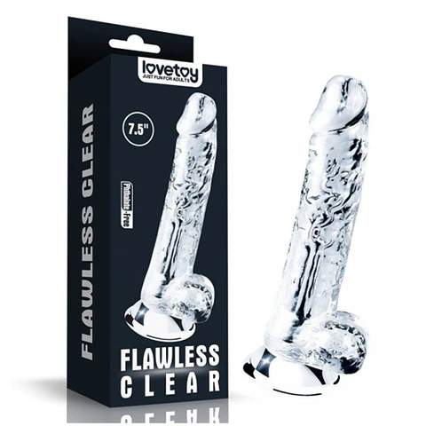 Dildo transparente lovetoy 19 cm (7.5)