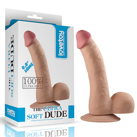 Dildo realista THE ULTRA SOFT DUDE 22cm (8,8") LOVETOY