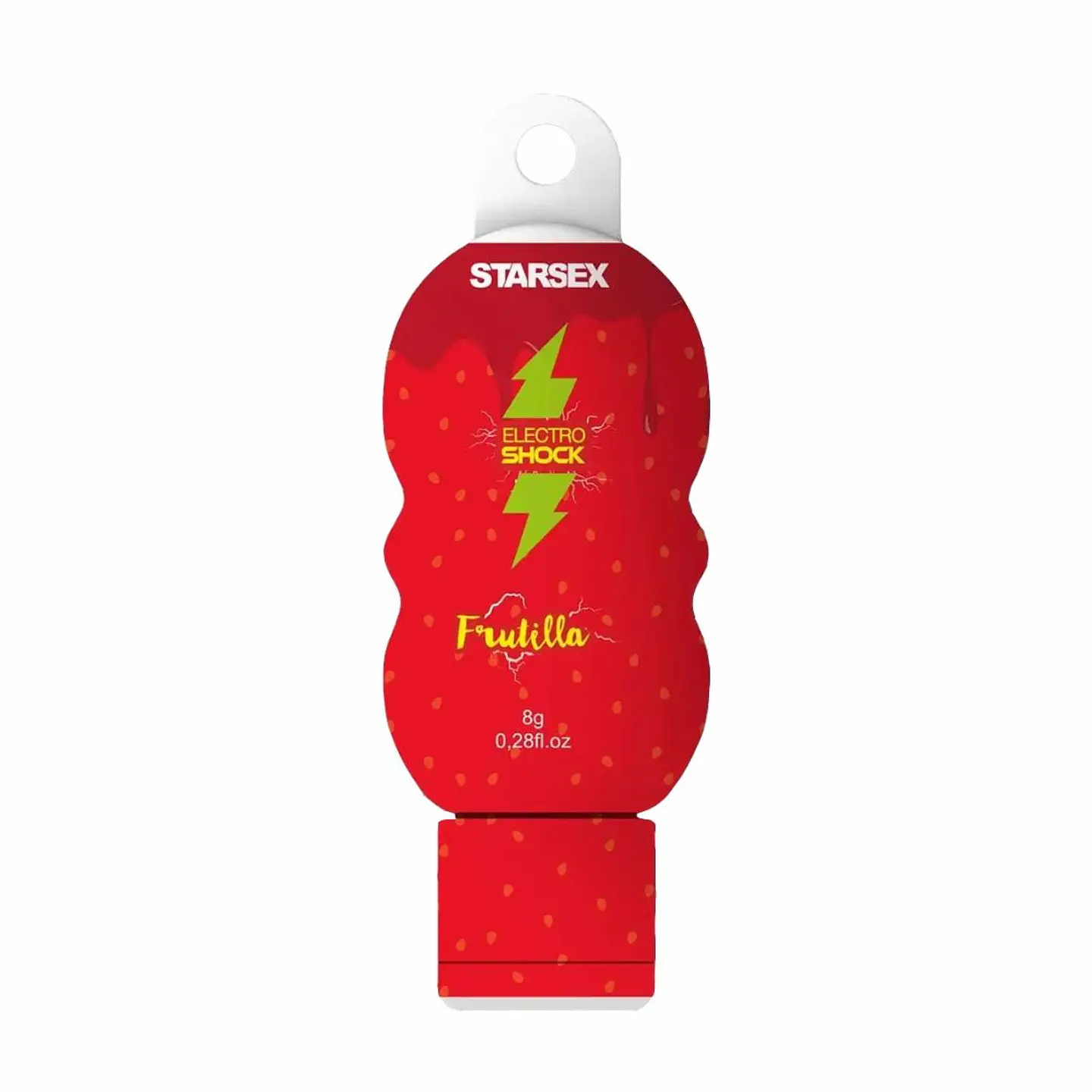 Gel Estimulante Electro Shock Frutilla 8g - Efecto Vibración Líquida 1